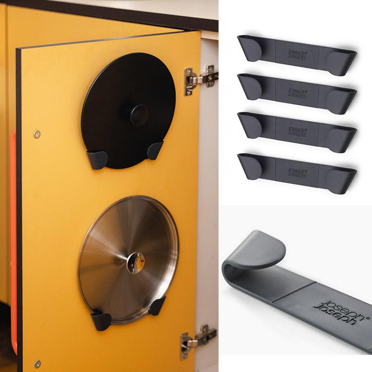 ジョセフ カップボードストア パンリッドホルダー 4ピースセット 鍋蓋ホルダー 鍋ふた収納 壁 扉裏 85149 85149SONIC