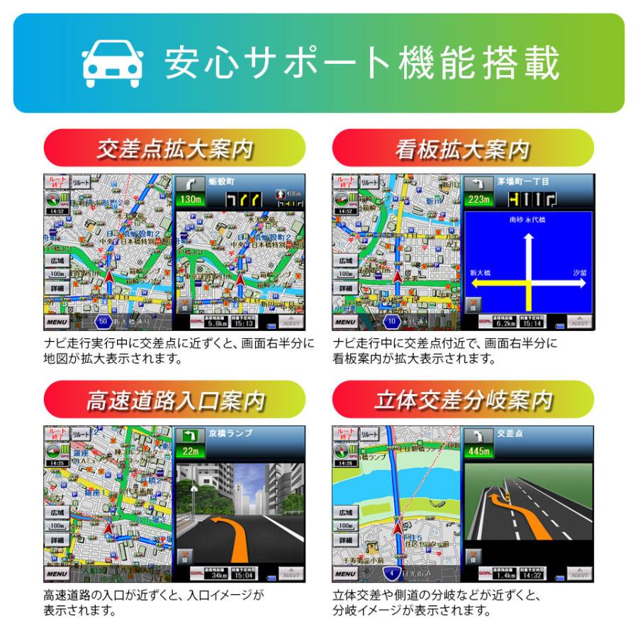 カーナビ 7インチ ポータブルナビ 2022年版 12V/24V(PD-007X-V22)3年間地図更新無料|hid-shop|10