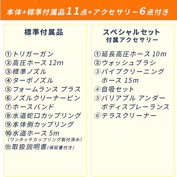 高圧洗浄機 家庭用 ヒダカ HK-1890 スペシャルセット 高水圧 強力 汚れ落ち レビュー特典有 2個口発送 日テレZIP!で紹介｜hidakashop｜10