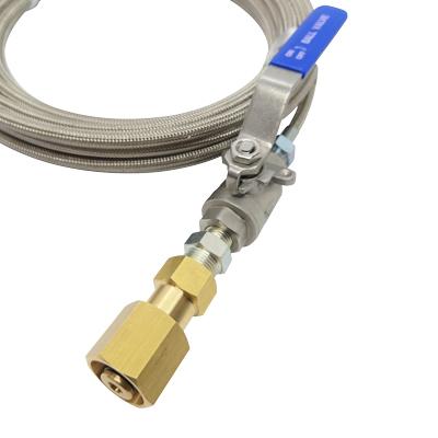 【激安】ケルヒャー対応　ステンレス洗管ホース20m スズランノズル　新品未使用 ケルヒャー業務用高圧洗浄機互換洗管ホース Easy!Lock対応 バルブ付