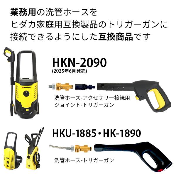 送料無料 ヒダカ家庭用高圧洗浄機用 プロ仕様 洗管ホース 配管洗浄 1.2