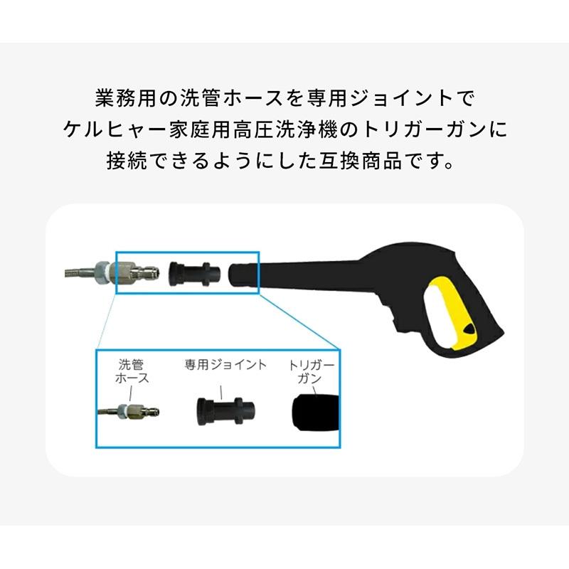 ケルヒャーkシリーズ高圧洗浄機互換 プロ仕様洗管ホース 1 2分ステンレス スズランノズル 10m ガン先取付タイプ Pckq S12 10sc 高圧洗浄機専門店 ヒダカ 通販 Yahoo ショッピング