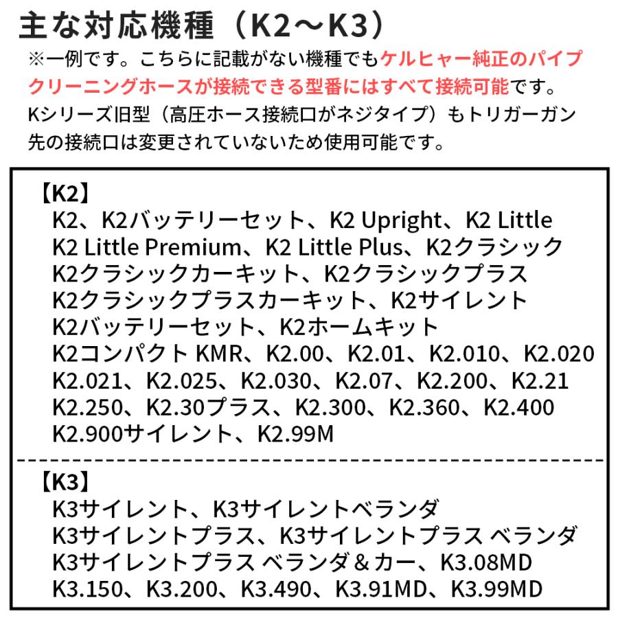 互換品 ケルヒャーKシリーズ高圧洗浄機用 プロ仕様洗管ホース 1.2分
