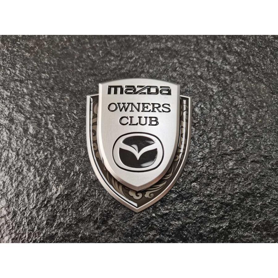 01マツダ Mazda ステッカー エンブレム 金属製 CLUB カバー 自動車ロゴ入り キズ隠し p213275381edb3日高商店