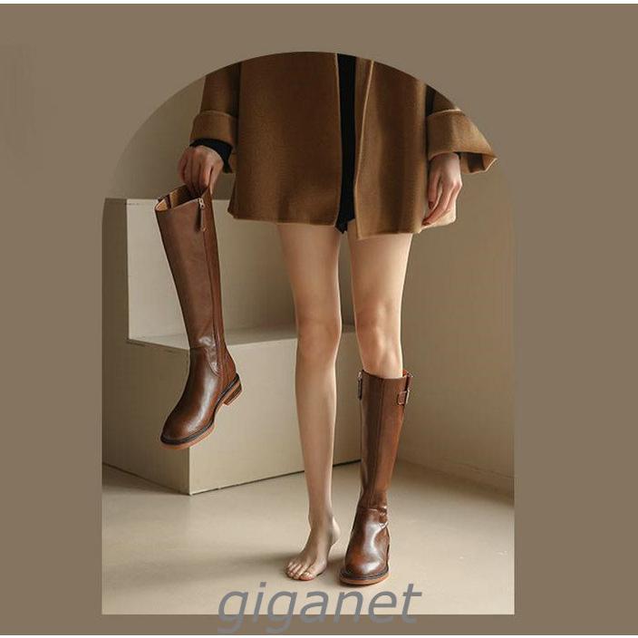 本物保証】【本物保証】ロングブーツ ジョッキーブーツ レザー 本革