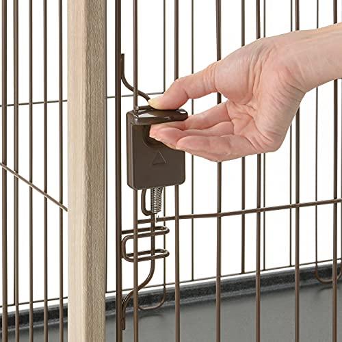 リッチェル アルミフレームペットサークル 90-60 ベージュ 