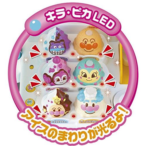 ⭐️完成品⭐️ アンパンマン ソフトクリームもちょうだい!! キラピカDX アイスワゴンショップ 【2537425107】(12893円)