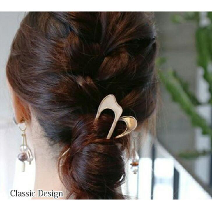 Uピン クラッシックデザインビッグサイズU型ヘアピン・かんざし  
