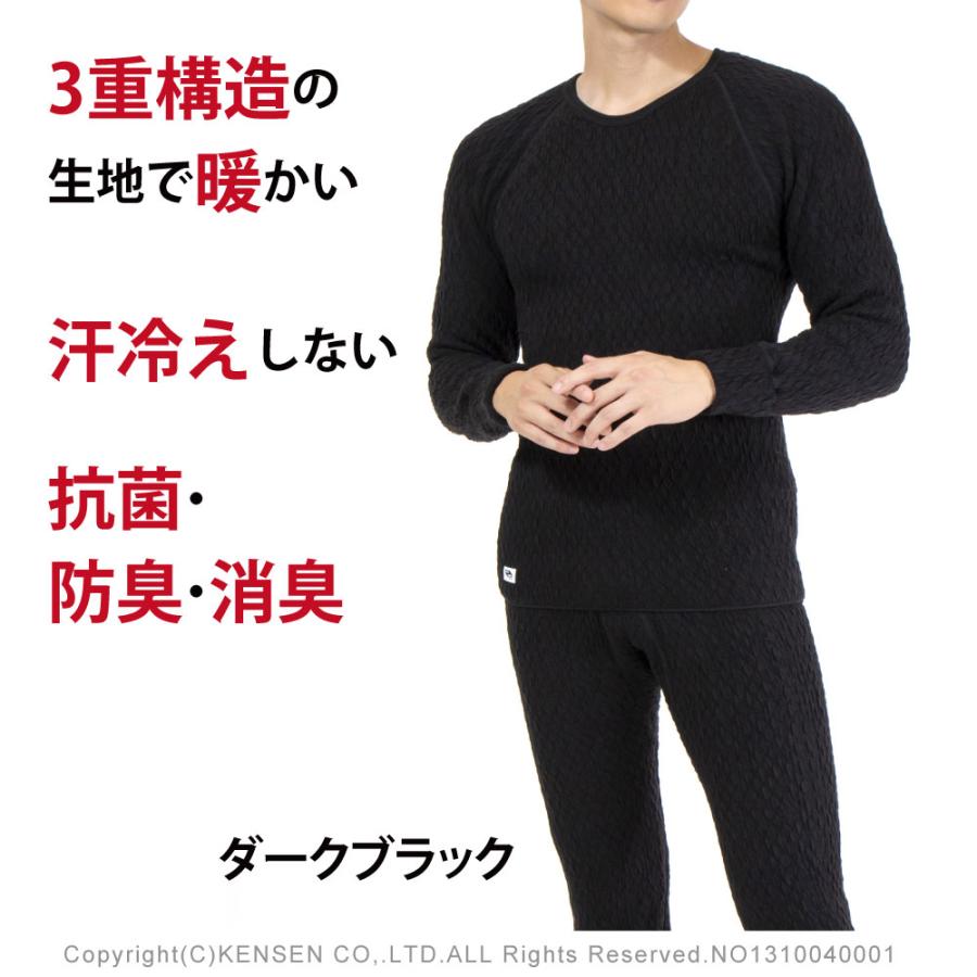 ひだまり [上下別売 送料無料]ひだまり エベレスト 紳士用 長袖 丸首