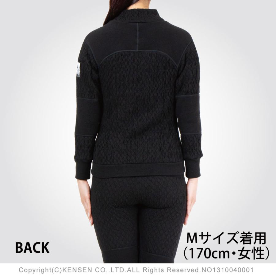 【婦人用インナー】ひだまり肌着　EVP エベレストプロ　Ꮇサイズ　ブラック ひだまり本舗本店｜エベレストX 婦人丸首インナー詳細