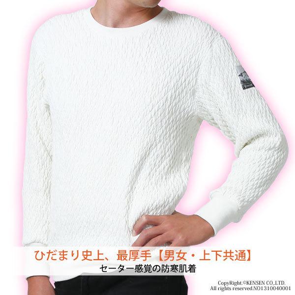 上下別売 送料無料]ひだまり エベレストエックス 紳士用 丸首アンダー 