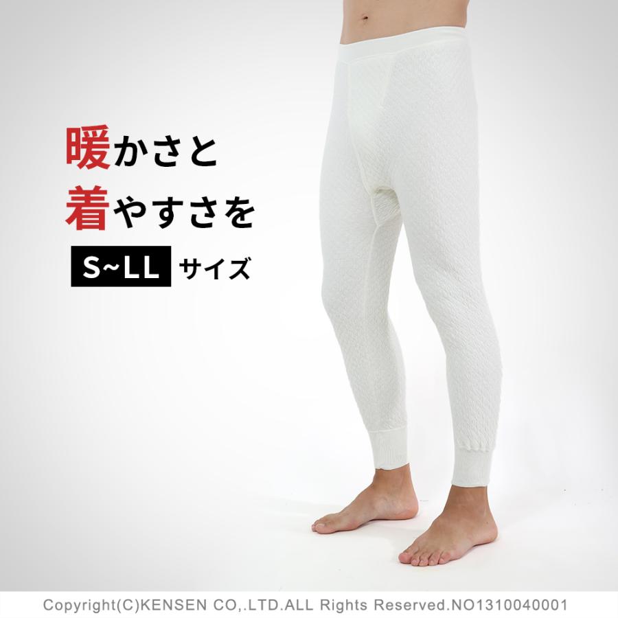 [上下別売 送料無料]ひだまり 極(きわみ) 紳士用 ズボン下 3L[サピウム][前開き] ひだまり健康肌着 | ひだまり | 02