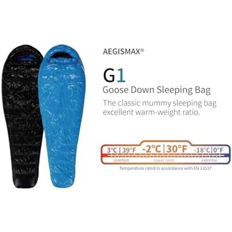 AEGISMAX(イージスマックス) G1シリーズ アウトドアキャンプ テント 超軽量 マミー スリーシーズン ダウン寝袋 800FP ホワ｜hidarikiki｜18
