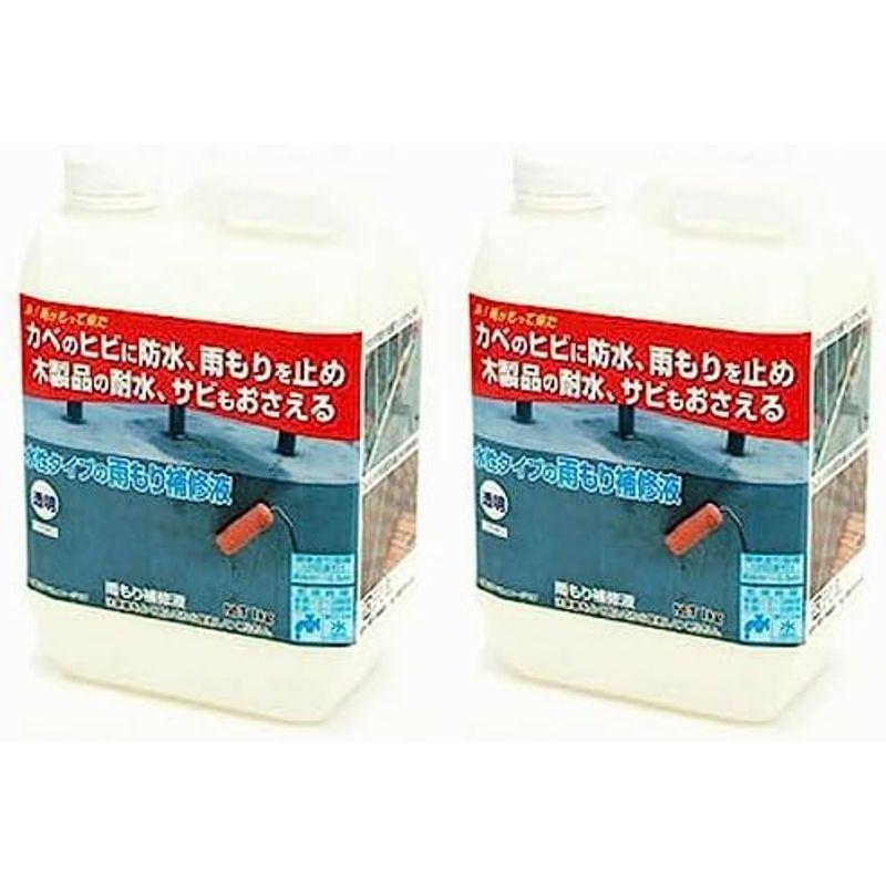 セメント 塗料・ペンキ 1kg 雨もり補修液 2本セット 日本ミラコン産業 MR-003｜hidarikiki｜02