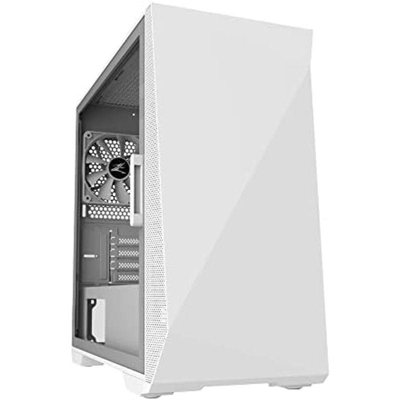 PCケース ホワイト ZALMAN Z1 Iceberg White ミニタワー型PCケース 多角形デザイン CS8340｜hidarikiki｜03