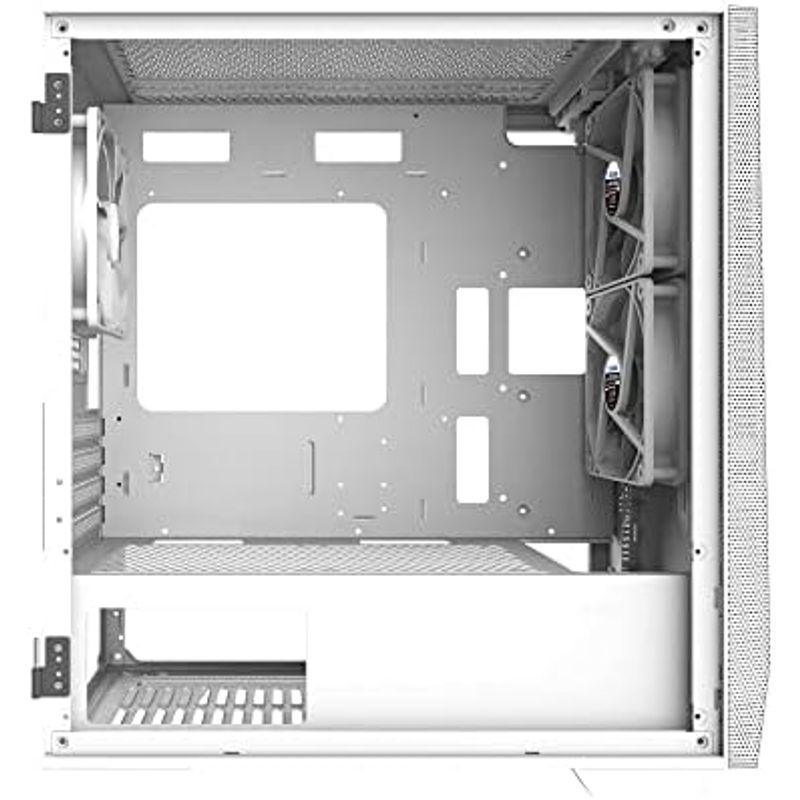 PCケース ホワイト ZALMAN Z1 Iceberg White ミニタワー型PCケース 多角形デザイン CS8340｜hidarikiki｜06