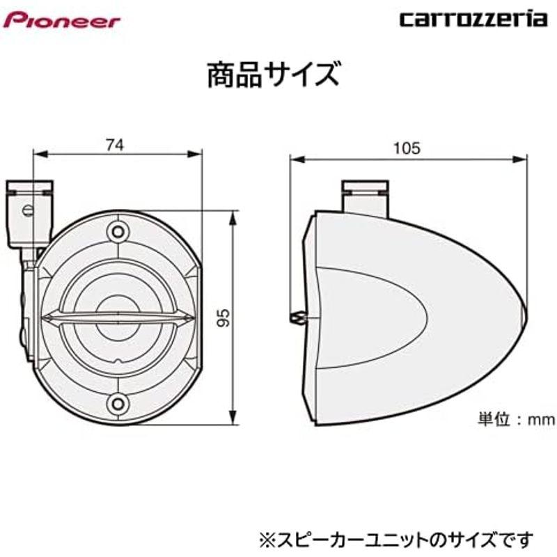 車載用サテライトスピーカー カロッツェリア(パイオニア) カーオーディオ用サテライトスピーカー TS-STX510｜hidarikiki｜07