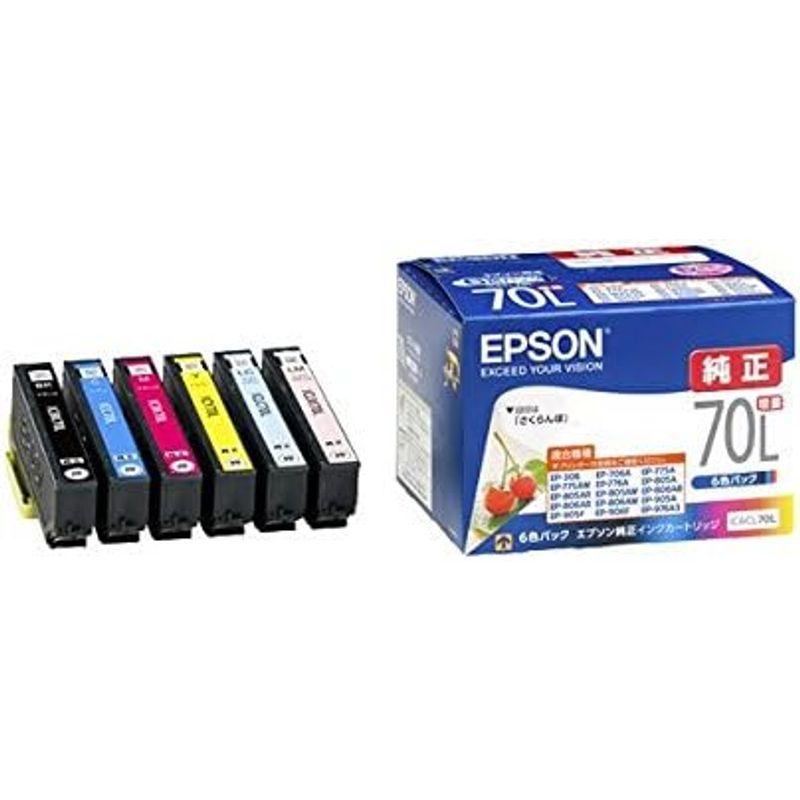 （まとめ） エプソン EPSON インクカートリッジ 増量6色パック IC6CL70L 1箱（6個：各色1個） ×3セット AV デジモノ｜hidarikiki｜02
