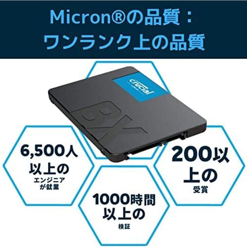 Crucial SSD 2000GB 内蔵2.5インチ 7mm MX500 (9.5mmスペーサー付属) 5年保証 PlayStation4｜hidarikiki｜11