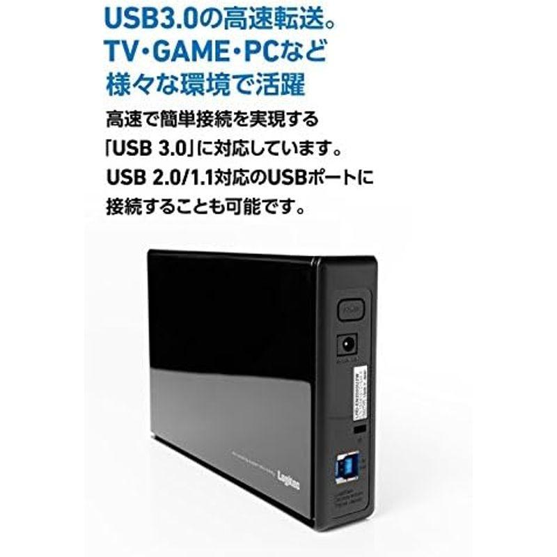 外付ハードディスクドライブ 6TB コンピューターアクセサリー Logitec 外付けHDD 外付けハードディスク USB3.1 Gen1USB3.0 LHD-EN60U3WS 外付けハードディスク U｜hidarikiki｜09