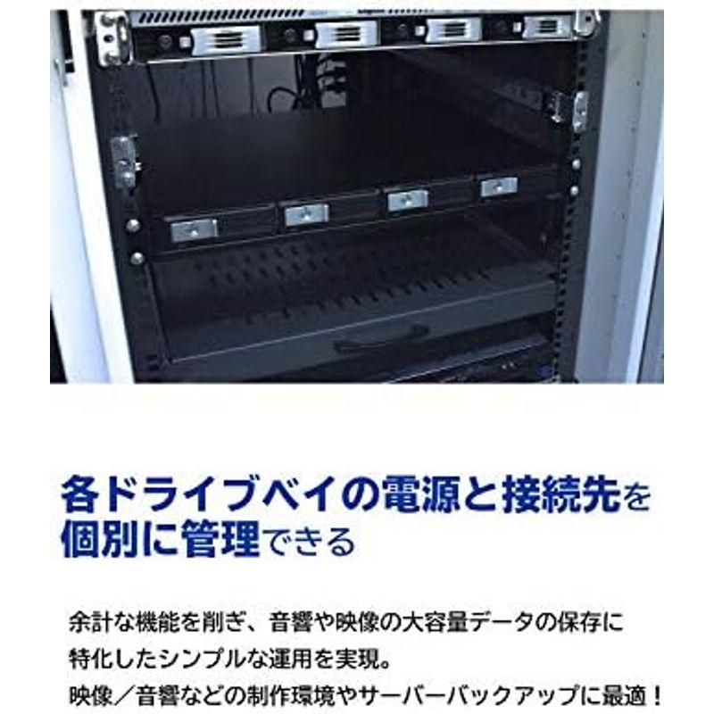 ロジテック 1Uラックマウントケース 外付けHDDケース（ハードディスクケース） 4台搭載可能 USB3.1(Gen1) / USB3.0｜hidarikiki｜06