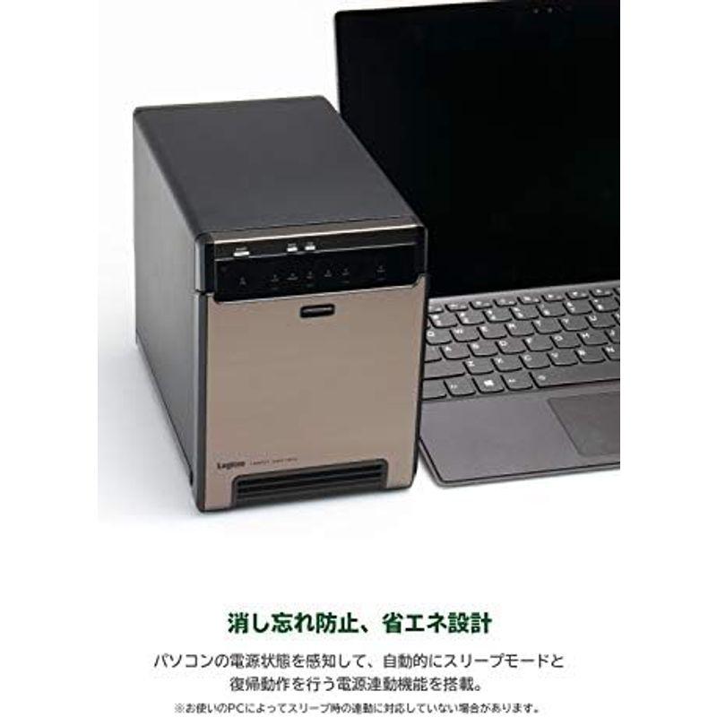 ロジテック Type-C 対応 HDDケース 3.5インチ / 2.5インチ HDD SSD 搭載可 4BAY (4台) / Windows｜hidarikiki｜14