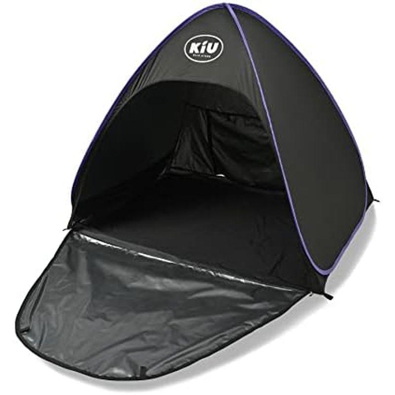 原価 KiU 日除けテント はっ水 UVカット ポップアップ サンシェード M UPF50+ 持ち運び簡単 ブラック K294-900-R