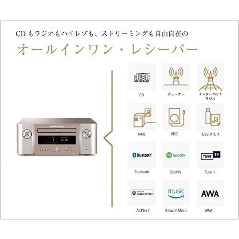 マランツ Marantz M-CR612 CDレシーバー Bluetooth・Airplay2 ワイドFM対応/ハイレゾ音源対応 シルバーゴ｜hidarikiki｜14