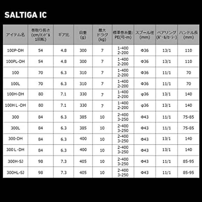 ダイワ(DAIWA) 21 ソルティガIC 300H-SJ｜hidarikiki｜13