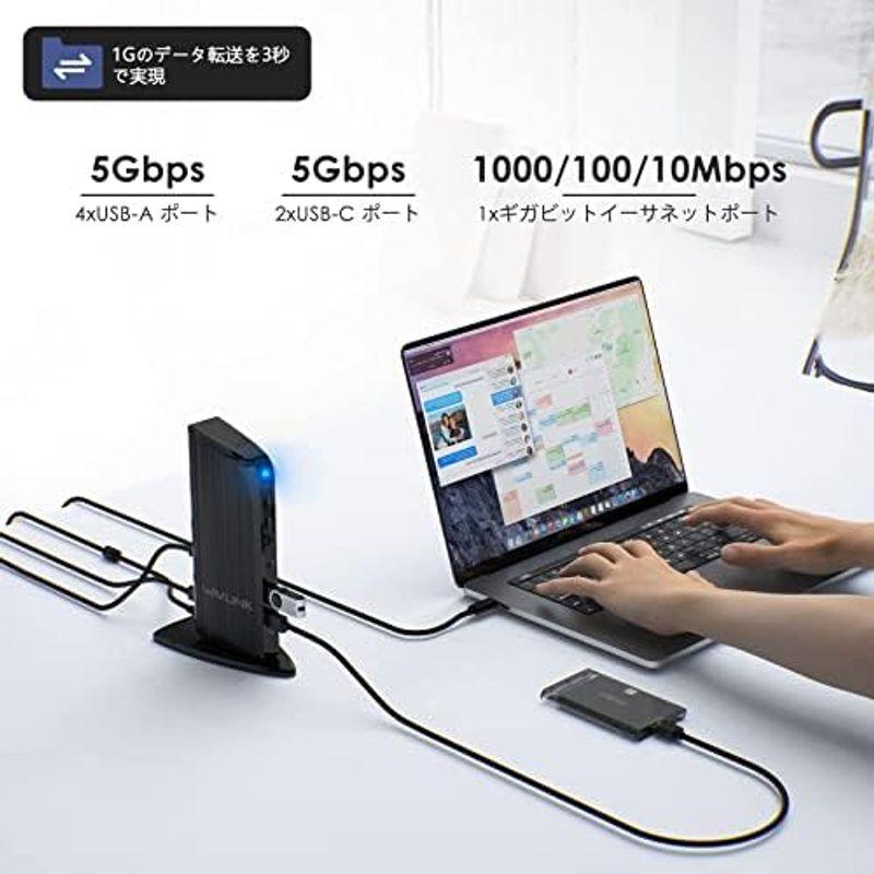 法人割引あり WAVLINK USB-C/USB-A ウルトラHDマルチディスプレイドッキングステーション デュアル4K/シングル5Kディスプレイ タイプ