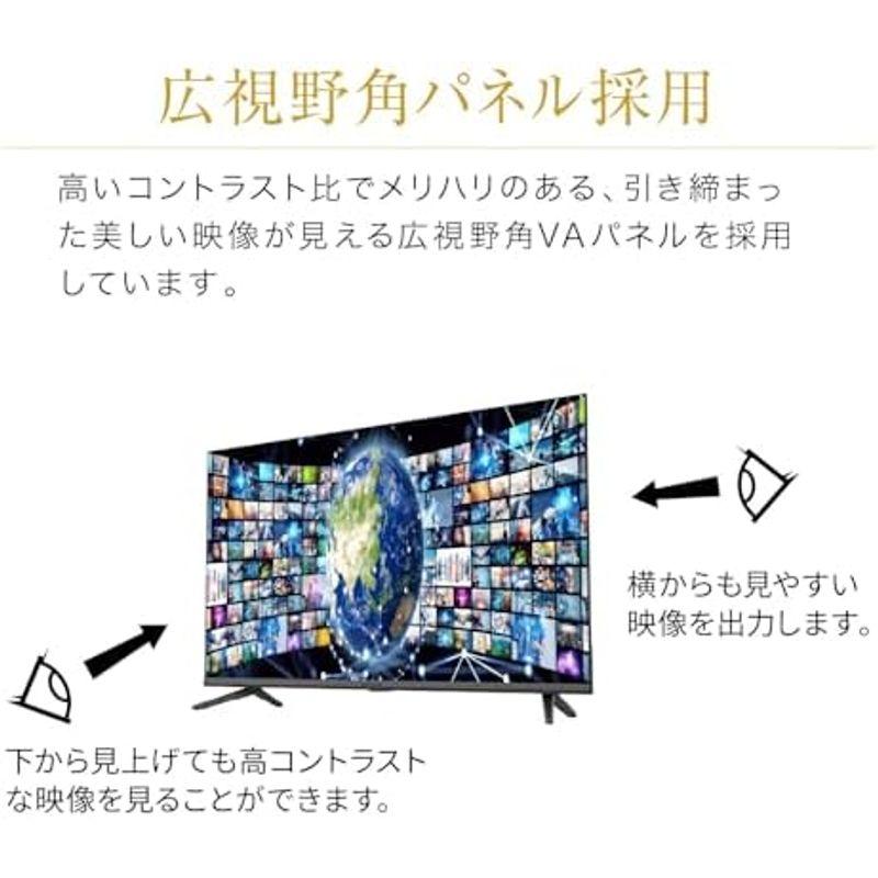 グリーンハウス 32インチ スマートテレビ(Google TV) ハイビジョン 3波ダブルチューナー GH-GTV32AC-BK｜hidarikiki｜03