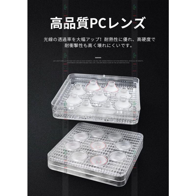 2台セットレモン色27ｗワークライト ワークライト led作業灯 12v led作業灯 投光器 led 屋外 3w9連 27W LEDワーク｜hidarikiki｜06