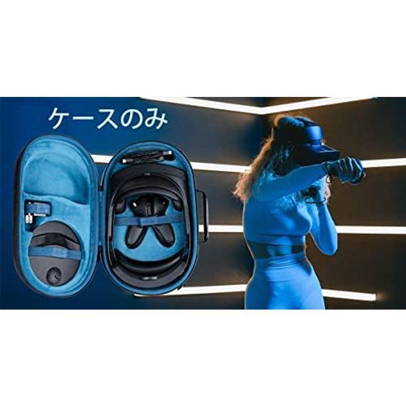 Aenllosi 専用収納ケース互換品 Meta Quest 3/Quest Pro VRヘッドセット スーツケース 傷や衝撃に強い アッシ｜hidarikiki｜02