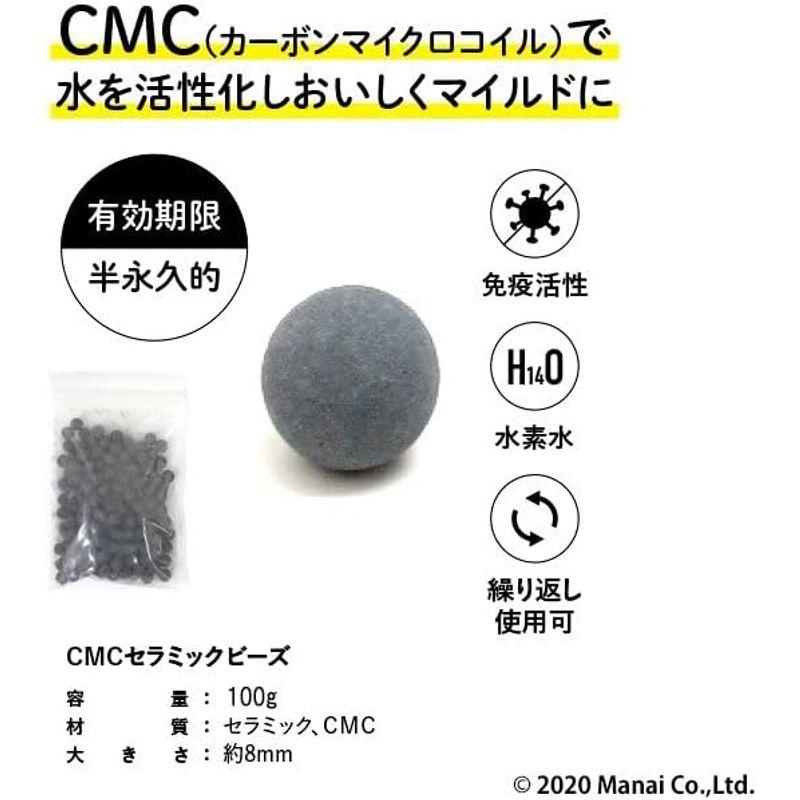 CMC セラミックビーズ 100g入り 水素水 酸素水 水の活性化 ゼロ磁場水 ゼロ磁場｜hidarikiki｜02