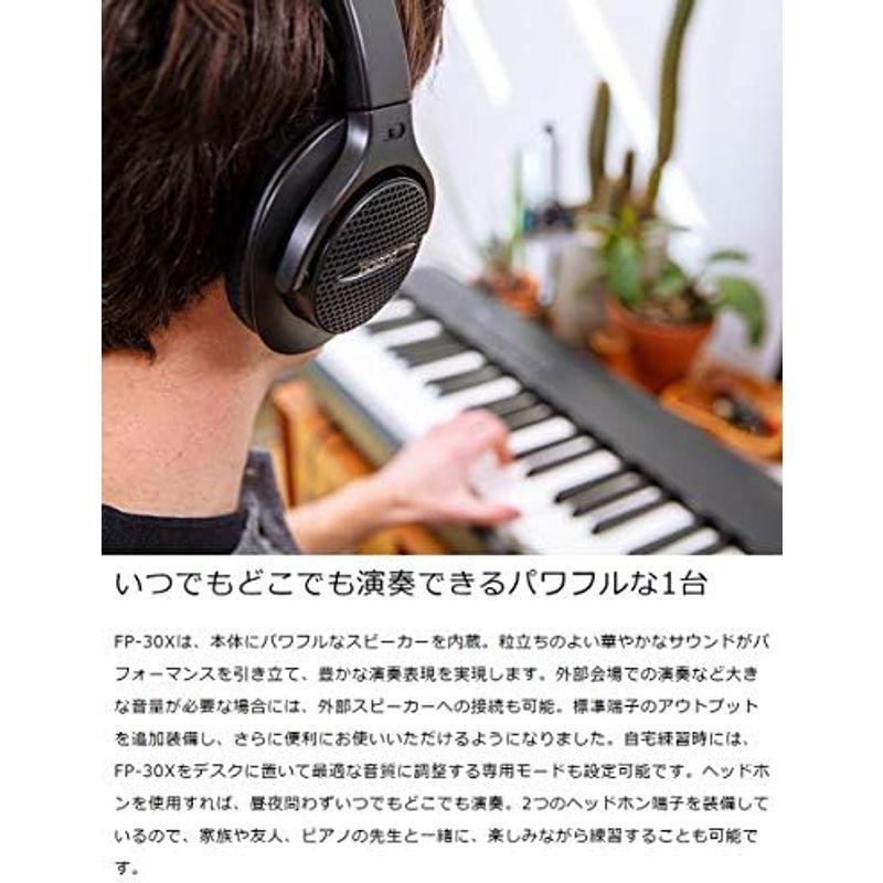 Roland FP-30X WH 電子ピアノ 88鍵盤 専用スタンド・ヘッドホンセット ローランド｜hidarikiki｜02