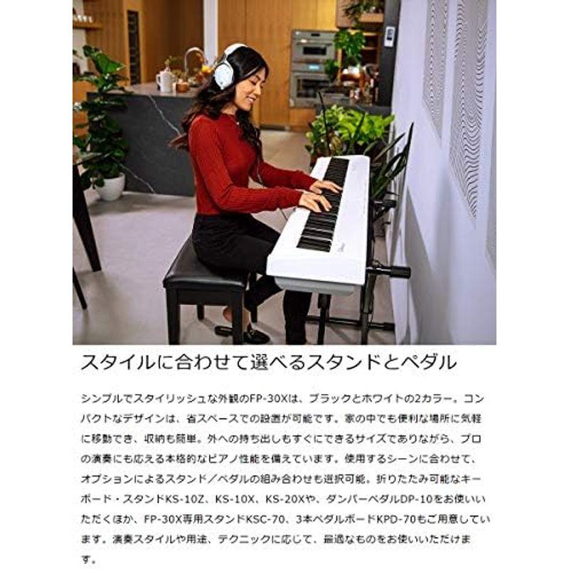 Roland FP-30X WH 電子ピアノ 88鍵盤 専用スタンド・ヘッドホンセット ローランド｜hidarikiki｜10