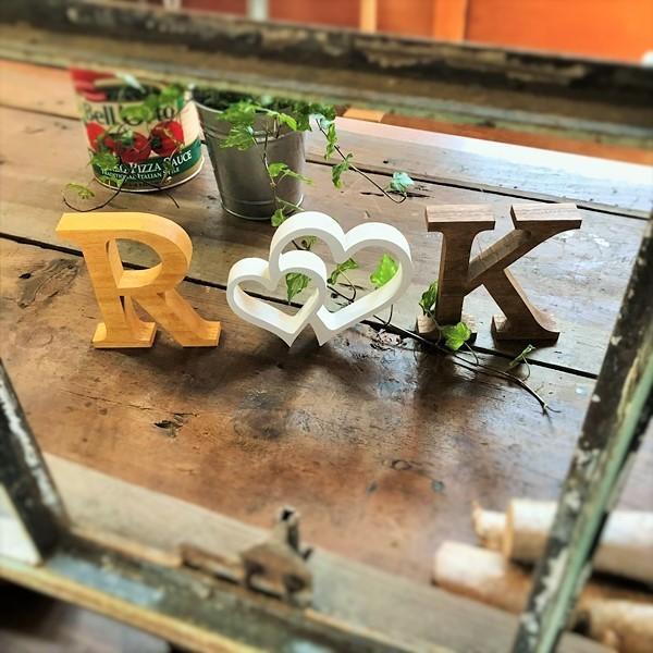 自立型 アルファベットオブジェ 4点以上で送料無料！ 桐材 高さ14.5cm