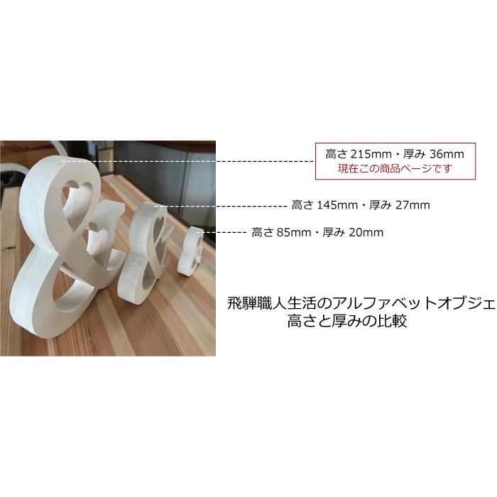 自立型 アルファベットオブジェ 2点以上で送料無料！ 桐材 高さ21.5cm