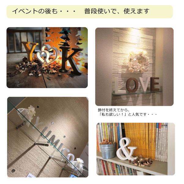 3点で3,000円!! アルファベットオブジェ 高さ11.5cm×厚み2cm