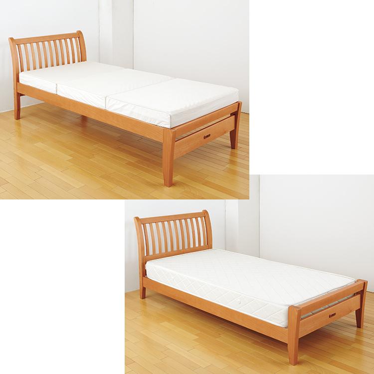 西川 FM-01 スノコベッド ベッドフレーム へッド＆フット セミダブル  