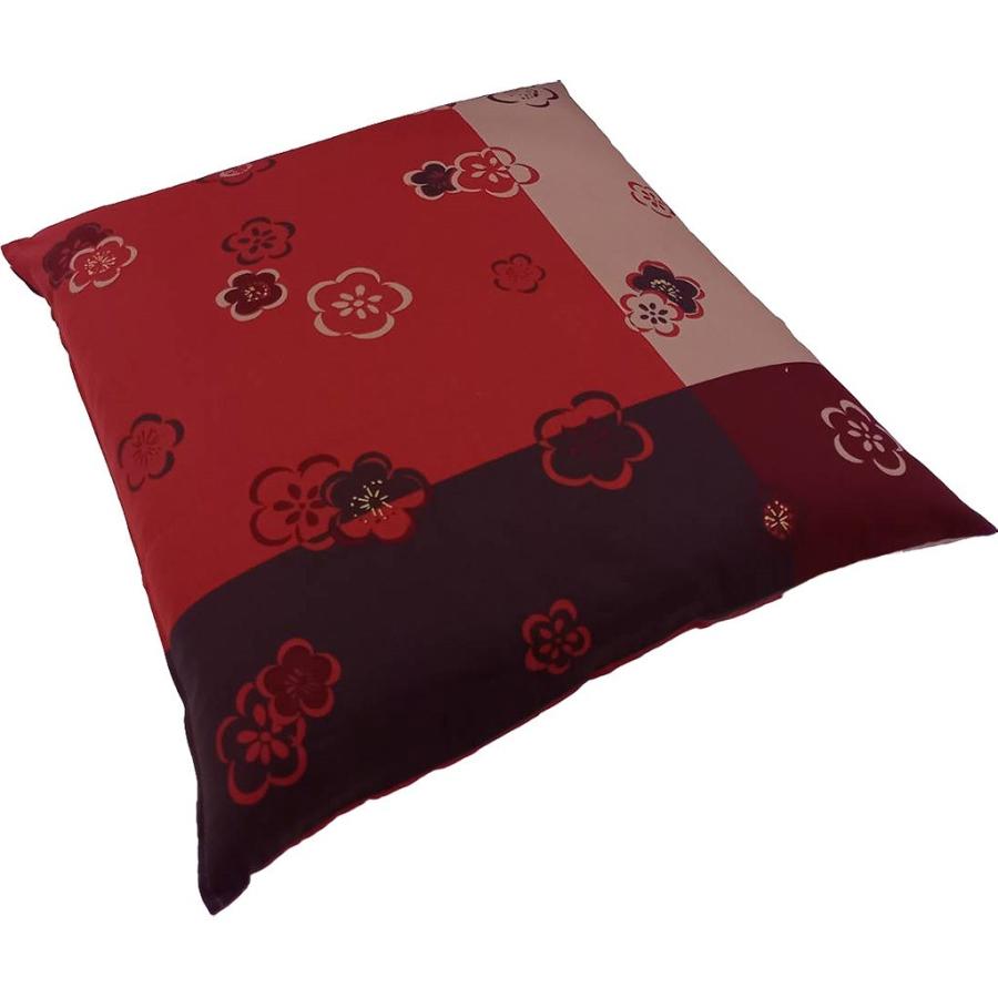 西川産業　座布団カバー 甲州織 座布団カバー 55×59cm ブルー ポリエステル100％｜布団カバー