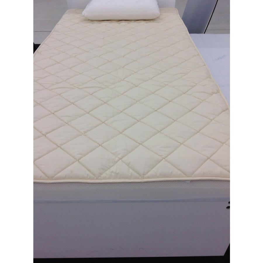 ウール ベッドパッド　二層式羊毛100％　厚手タイプ セミダブル 日本製｜hidatakayama-store｜02