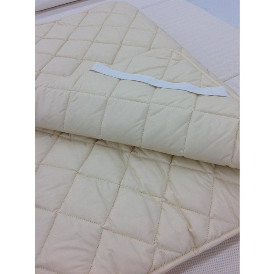 ウール ベッドパッド　二層式羊毛100％　厚手タイプ セミダブル 日本製｜hidatakayama-store｜03