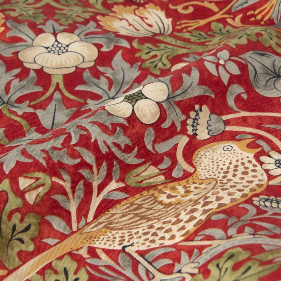 西川 モリスギャラリー 敷きパッド セミダブル 日本製 ピュアモリス いちご泥棒 モリス ギャラリー 敷きパッド(（シングル）100×200cm ブルー