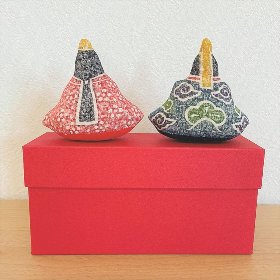 お雛様 おひな様 おだいり様 木版手染めぬいぐるみ セット 真工藝