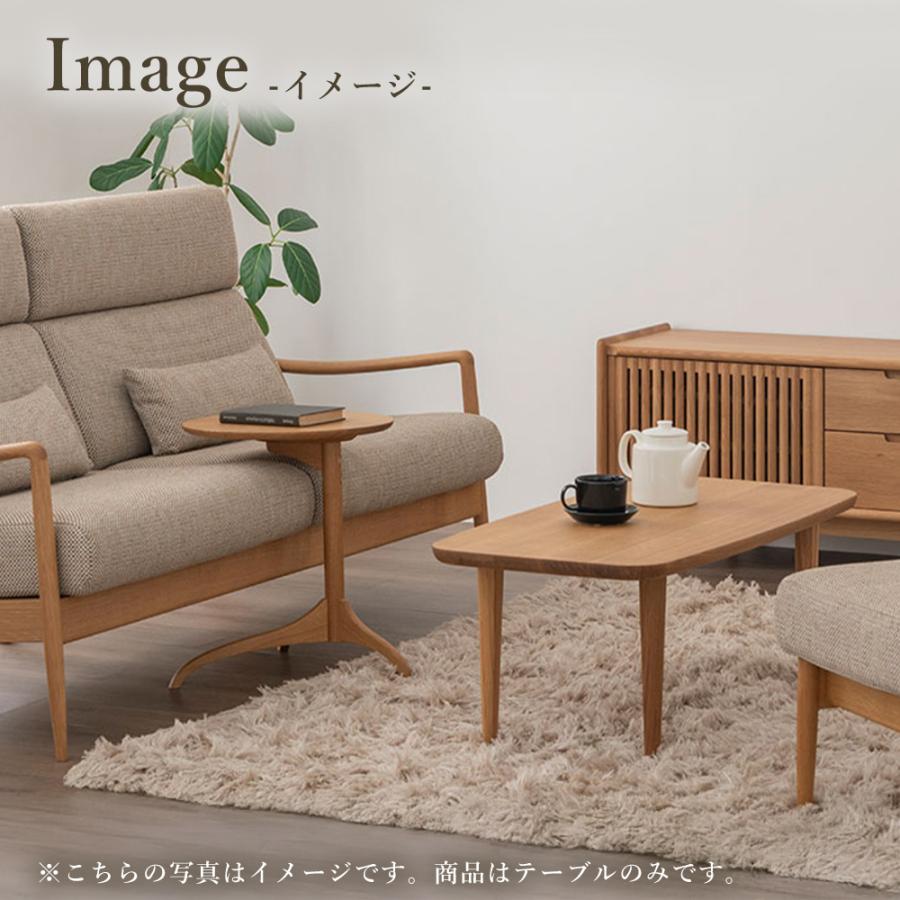 飛騨産業 HIDA 侭 オーダーリビングテーブル トノー形天板×棚板なし 10