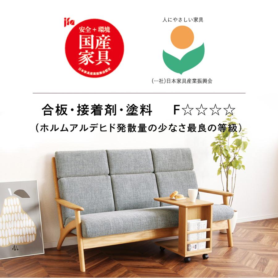 浜本工芸 No.32移動袖A 5年保証付 ワゴン 国産 昇降なし キャスター