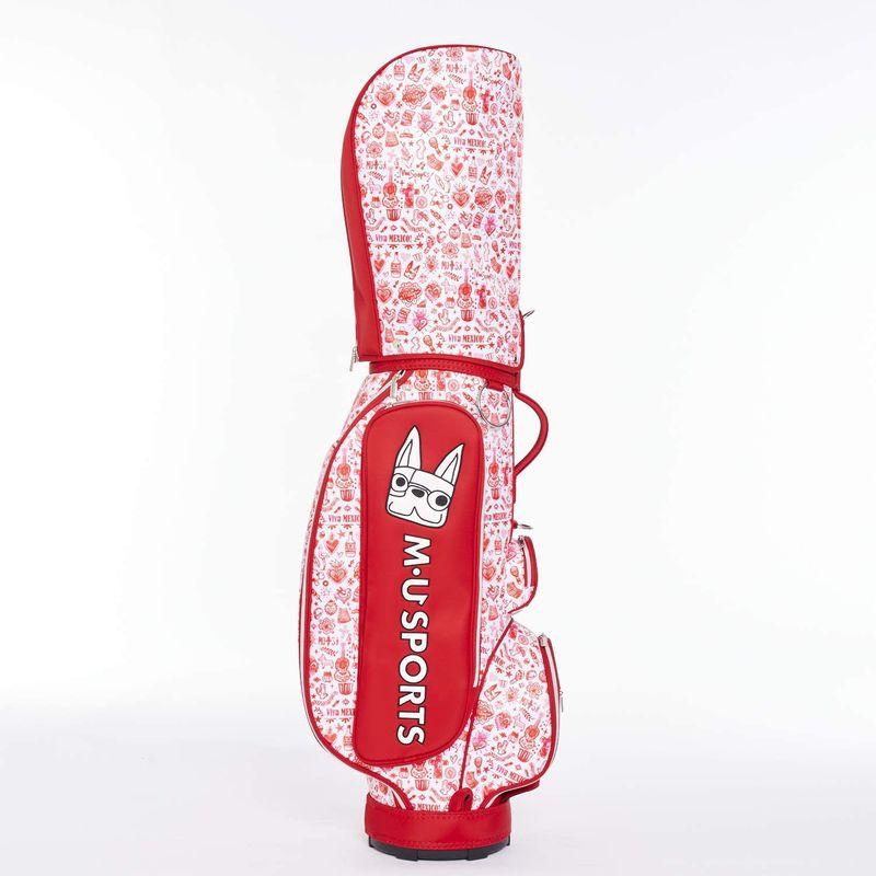 【まとめ売り】 エムユースポーツ(M・U SPORTS) キャディバッグ レッド 8.5型 レディース メキシカン総柄 703D1122 【IQY7830818575】(27675円)