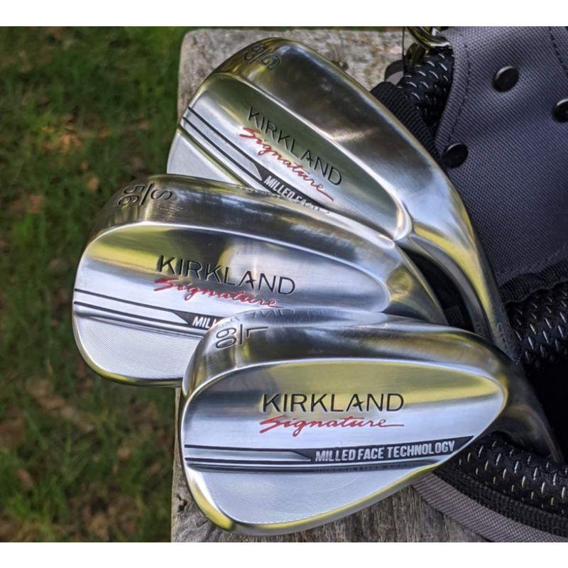 Kirkland(カークランド) ゴルフクラブウェッジ3本セット 高スピン 右利き用 高性能コストコウェッジ シルバー 1165mm x 2 カークランド ゴルフクラブウェッジ3本セット 高スピン 右利き用 高性能コストコウェッジ シルバー 1165mm