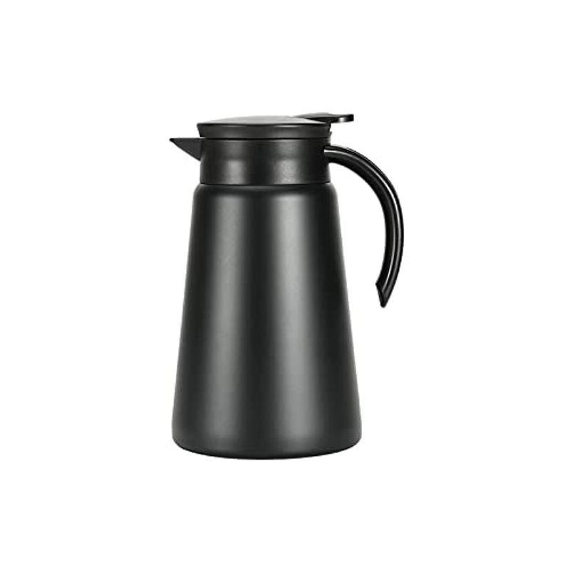 ステンレスコーヒーサーバー 真空断熱ステンレスポット 保温 保冷 卓上ポット カフェサーバー ドリッパーが直接使える ステンレス ダブル ス